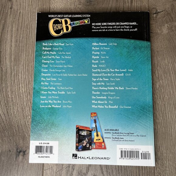 ChordBuddy Guitar Method Pop Hits Songbook - Chord Buddy Book Hal Leonard - Picture 3 of 7